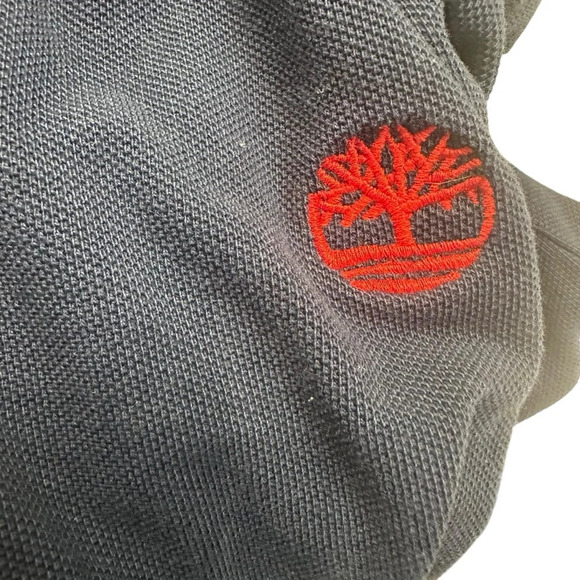 Timberland Men's Short Sleeve Pique Summer 100% Cotton Blue Polo Shirt. XL. - Picture 3 of 10